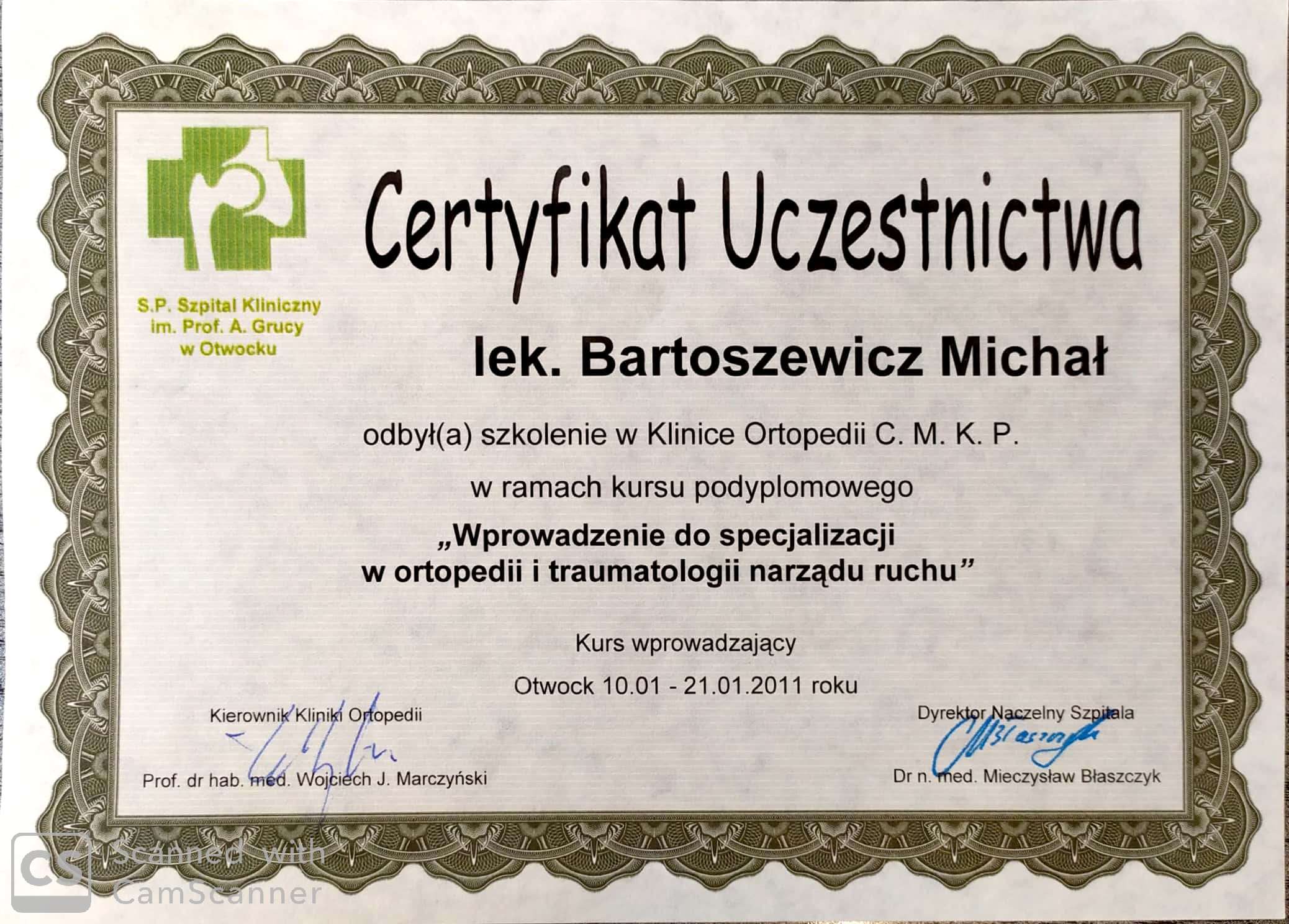 Wprowadzenie do specjalizacji ortopedii i traumatologii narządu ruchu